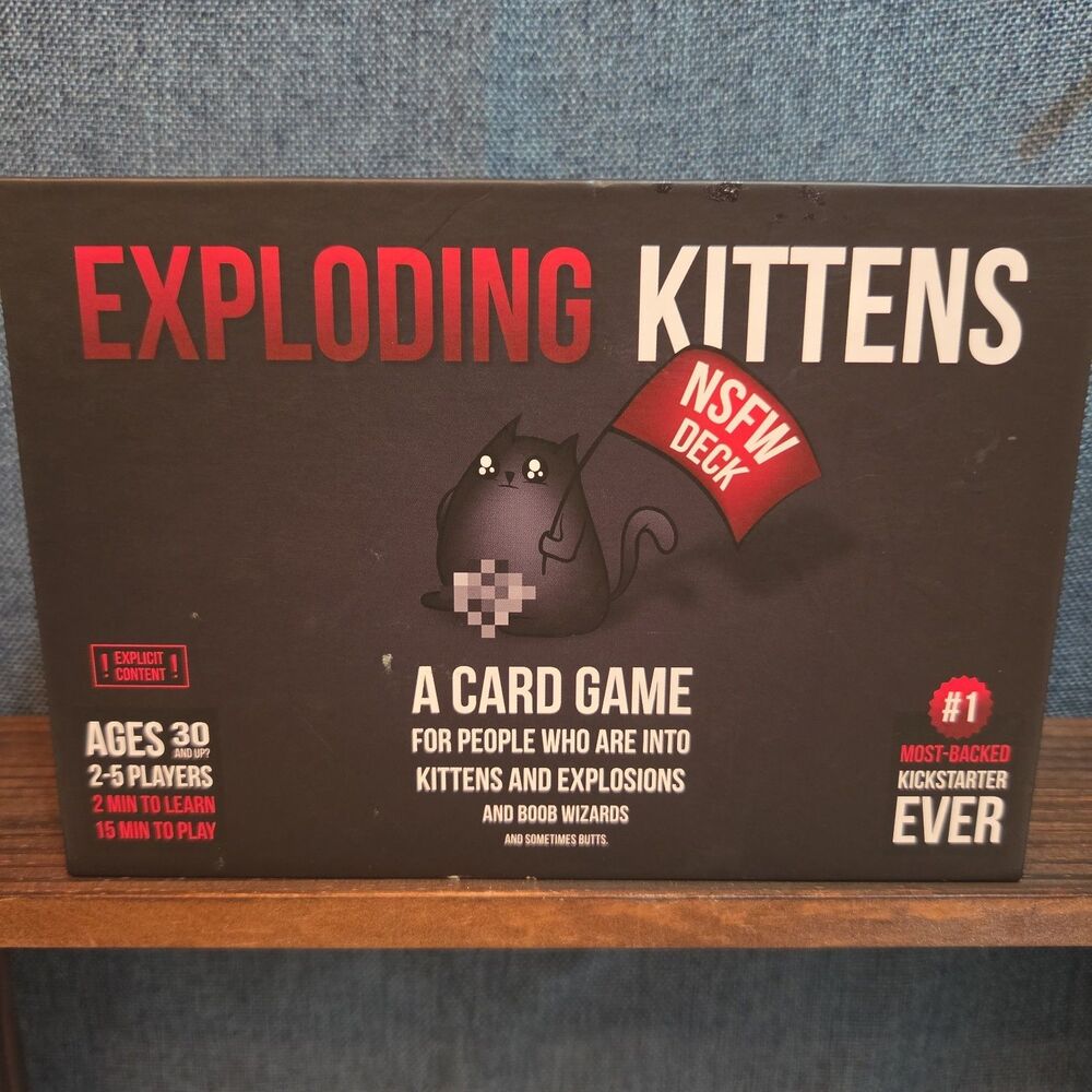 Exploding Kittens NSFW Deck Adult Party Card Game 2015 Complete